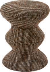 Polspotten Taburete Zig Zag Soft, brūns