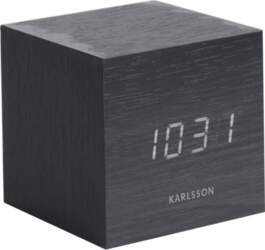 Karlsson Modinātājs LED Mini Cube melns