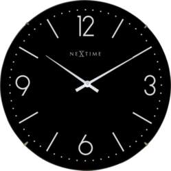 NeXtime Sienas pulkstenis Basic Dome melns