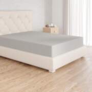 Amazon Basics Fitted Sheet, Microfibre, Light