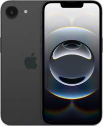 Apple iPhone 16e, 128 GB, Melna