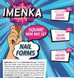 Imenka Nail Forms Square Mini Mix