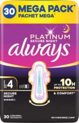 ALWAYS Always Platinum Secure Night Size