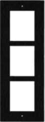 2N ENTRY PANEL 3MOD. FLUSH FRAME/BLACK/