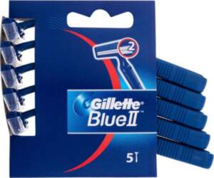 Gillette Blue II Razor 5 pc