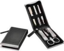 Manicure set Black - 6 tools