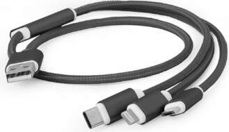 Gembird USB charging combo 3-in-1 Lightning