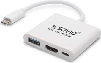 Adapteris Savio USB Type-C - HDMI