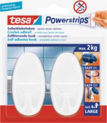 PS® HOOKS L OVAL WHITE