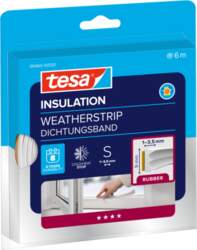 WEATHERSTRIP, E-PROFILE, EPDM WHITE, 6M:9MM