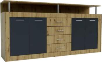Kumode - Praga (Artisan OAK/Graphite)