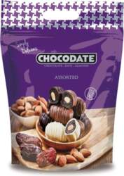 CHOCODATE Assorted, dateles šokolādē 90g
