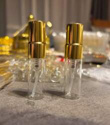 Empty refillable glass perfume tester bottle
