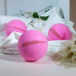 Bath Ball Pink Crystal