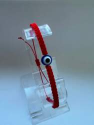 Pulsera de cordón rojo con ojo
