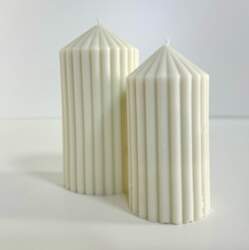 Свеча из соевого воска светло-зеленая 12x7cm