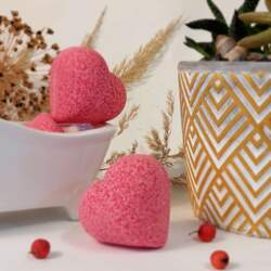 Bath bombs in heart shape 10