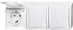 Busch-Jaeger 2300/3 EW-54 SCHUKO® Steckdose 3