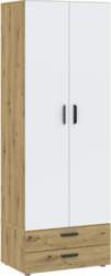 INTERMEBLE Skapis BASIC TWO 2D2S (Artisan/Balts)