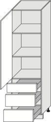 EXTOM Skapītis QUANTUM D/14/DP/3A (Balts)