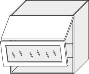 EXTOM Skapītis QUANTUM W8BS/80 AVENTOS (Graphite)