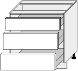 EXTOM Skapītis QUANTUM D3A/80 (Graphite)