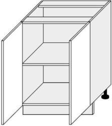 EXTOM Skapītis QUANTUM D11/60 (Balts)