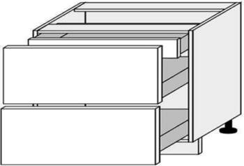 EXTOM Skapītis QUANTUM D2A/90/1A (Balts)