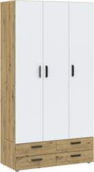 INTERMEBLE Skapis BASIC TWO 3D4S (Artisan/Balts)