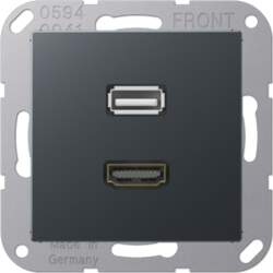 JUNG Multivides termināļi HDMI / USB