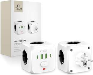 Kabelis Tech-Protect  Tech-Protect PCL3x4 Power Strip