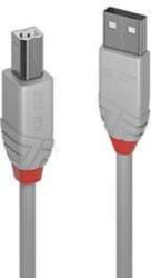 Kabelis LINDY CABLE USB2 A-B 2M/ANTHRA