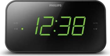Interjeram Philips PHILIPS radio pulkstenis melns