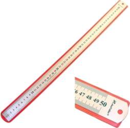 Lineāls 50 cm metāla