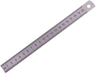 Lineāls 20cm., metāla