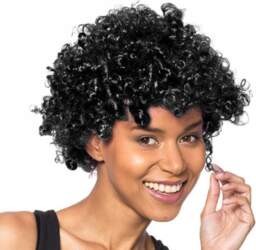 Afro parūka - MELNA