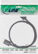 InLine DisplayPort kabelis 1 m melns
