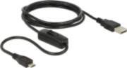 Delock USB kabelis USB-A — melns