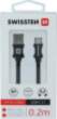 USB kabelis Swissten USB-A-USB-C 0.2