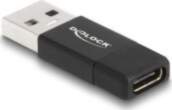 Delock USB adapteris USB-A USB-C melns