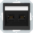 Harijs Poters komp. Socket Black KLRJ45-26E2-02