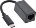 USB InLine USB-C RJ-45 adapteris. melns