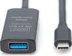 USB cipars USB-A Cable-USB-C 10 m