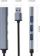 Qoltec HUB USB adapteris 3.0