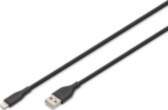 DIGIT USB Silikona uzlādes kabelis. USB-A