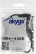 (AK-AD-13) [HUB USB Akyga 4x USB-A]