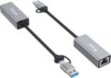 Aprīkot USB adapteri USB-C -> RJ45