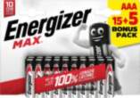 Energizer LR03/20 Max AAA 15+5