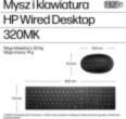 Klawiatura + mysz HP 320MK Przewodowa