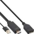InLine HDMI USB-A kabelis 0.3